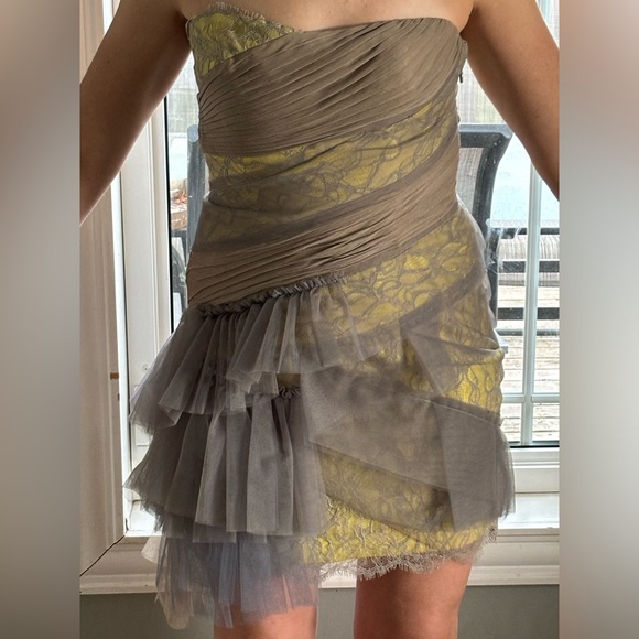 EUC BCBGMaxAzria Runway Strapless Dress Sz 6 - Picture 13 of 16